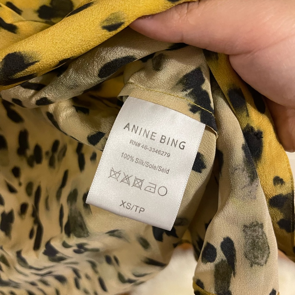 Anna bing silk shirt